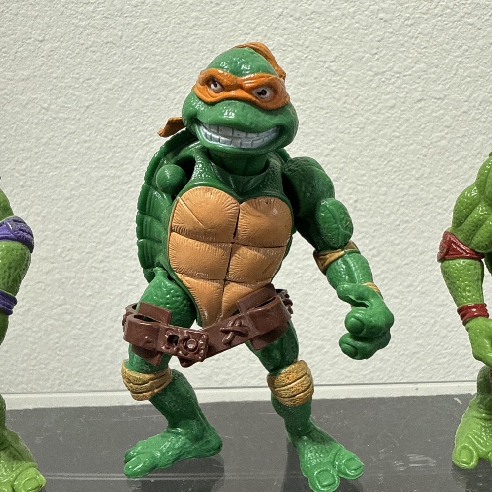 TMNT Ninja Turtles LOT Of 3 With Belts Missing Arm Unknown Year No Weapons 4" - Picture 5 of 7